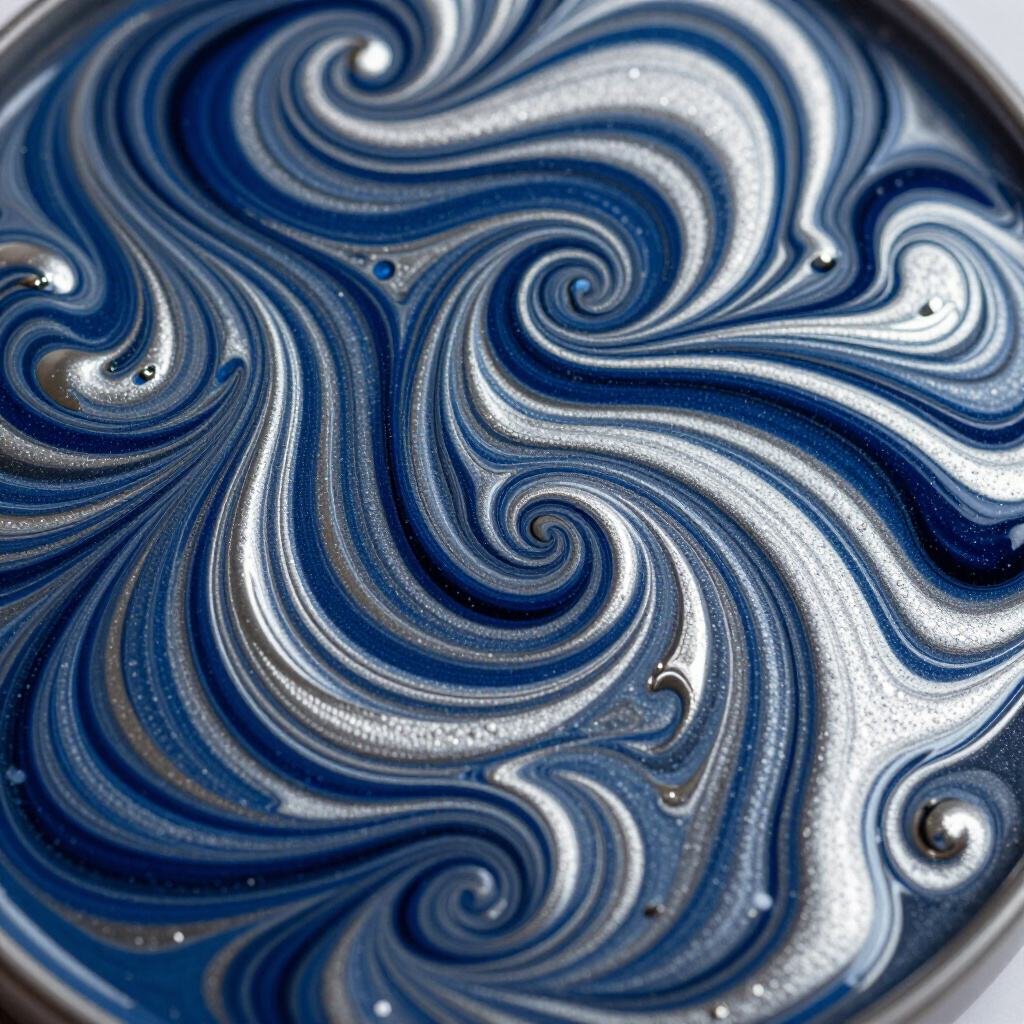 Decorative & metallic resin