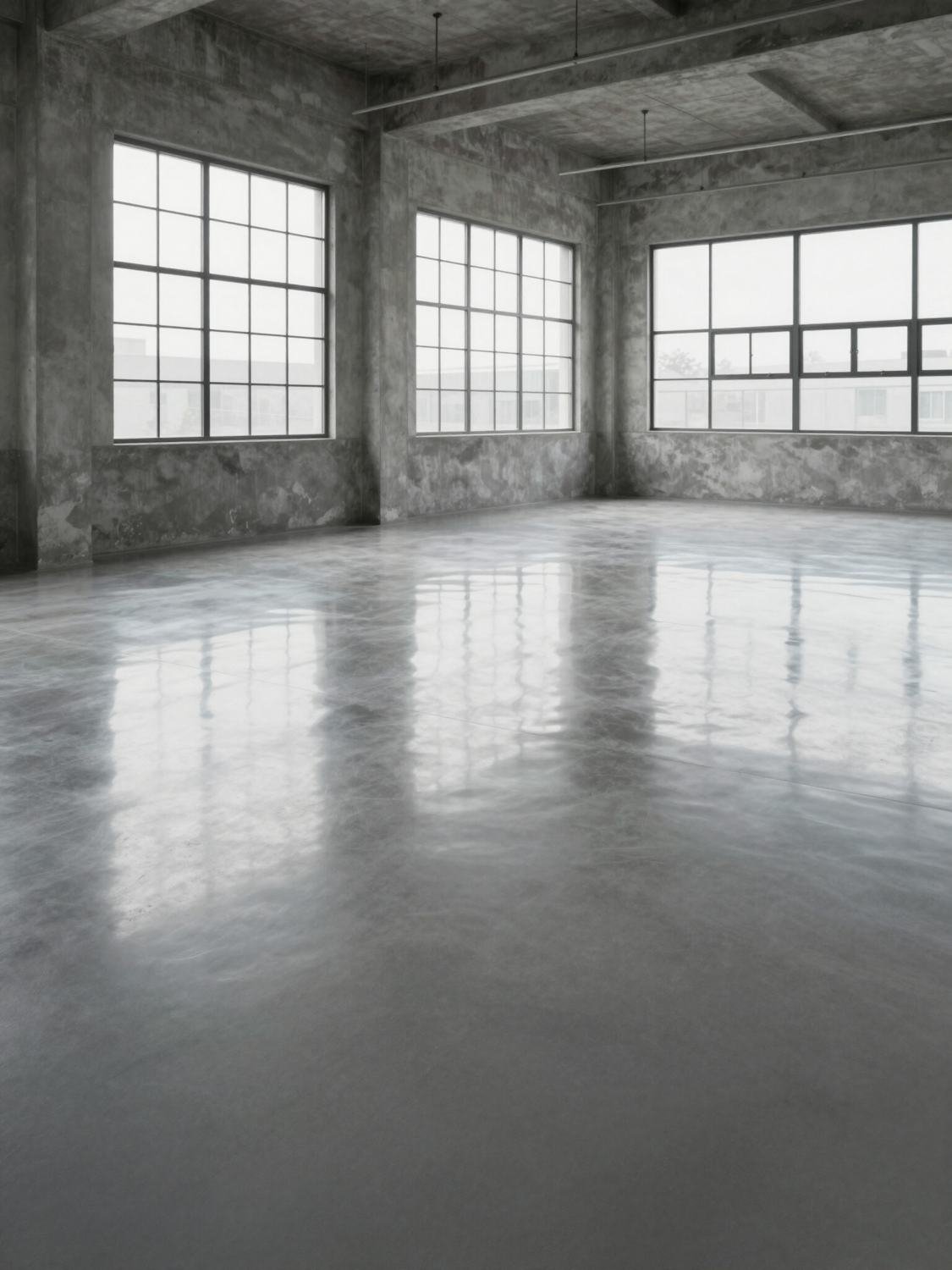 Polished & coloured concrete