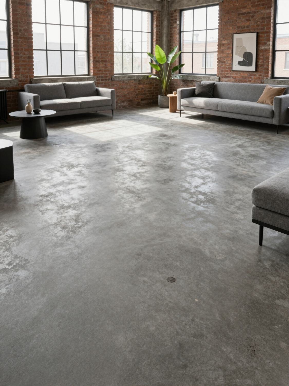 Polished & coloured concrete