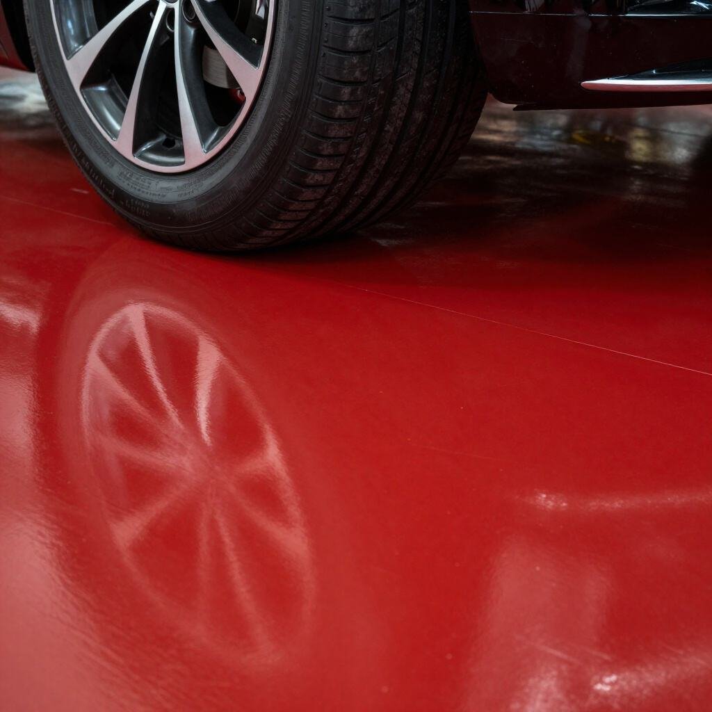 Flake epoxy garage floors