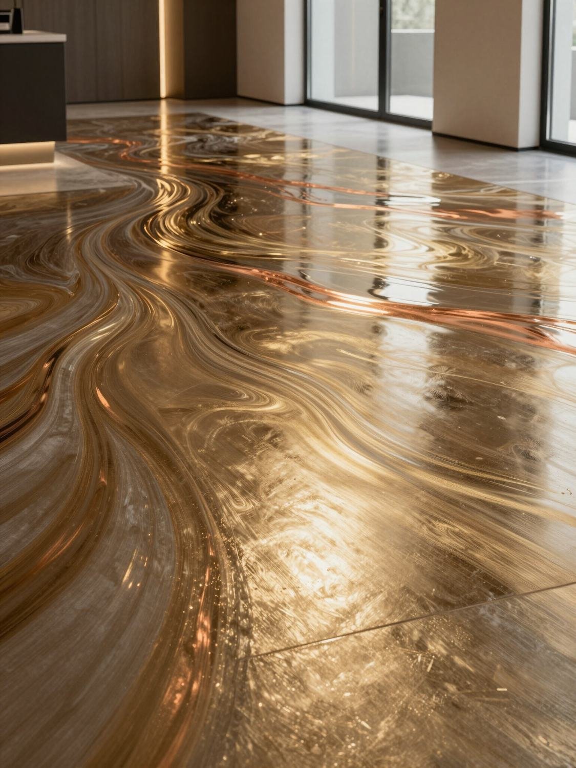Decorative & metallic resin