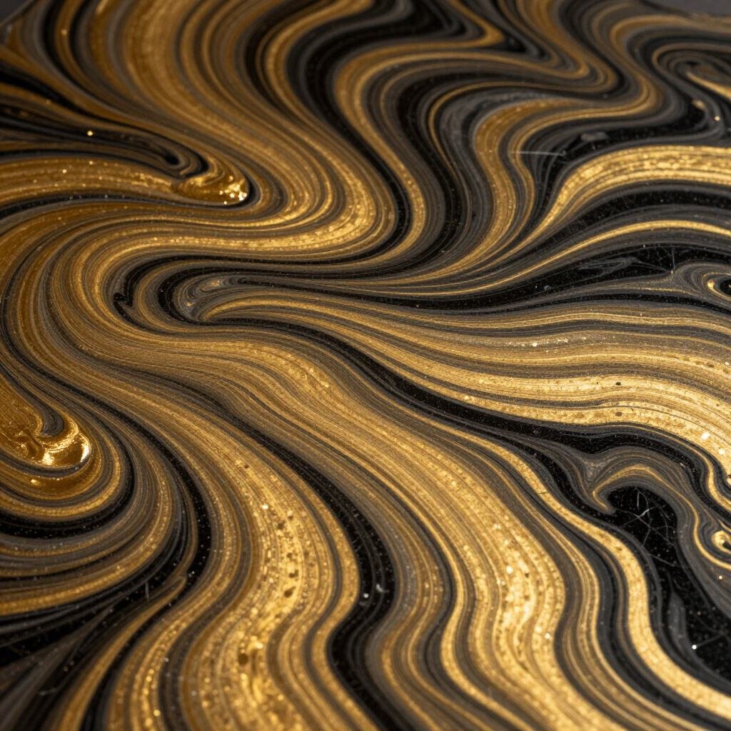 Decorative & metallic resin