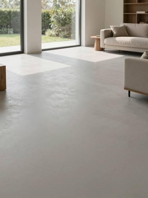 Microcement floors